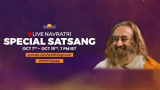 Day 5 | Navratri 2021 Special Satsang & Tripura Rahasya from The Art of Living International Center