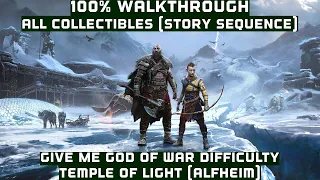 God of War Ragnarok - Temple of Light - 100% Walkthrough - All Collectibles