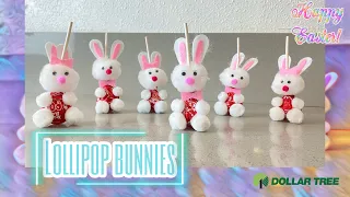 Lollipop bunnies for snack bar (easter edition)