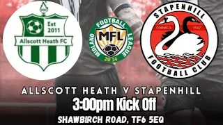 Allscott Heath 2-2 Stapenhill HIGHLIGHTS 23/9/23