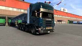 ETS 2 MOD  (1.43) Scania R580 10x4 Concrete Element Delivery From Venice to Verona