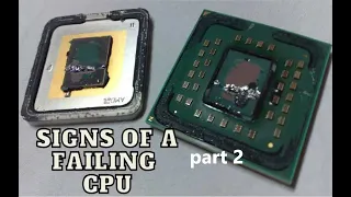 How To Tell If CPU Is Bad Dead Or Damaged Processor Symptoms & Signs part 2