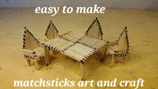 how to make matchstick art easy way