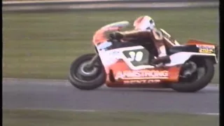 1984 Open 250cc British Motorcycle Championship race from Oulton Park