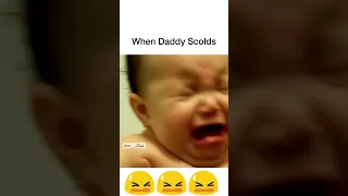 Mumma's scold vs Daddy's scolding 😂