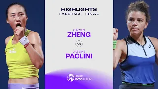 Qinwen Zheng vs. Jasmine Paolini | 2023 Palermo Final | WTA Match Highlights