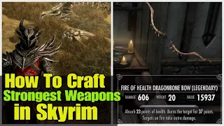 How to Craft BEST Weapons in Skyrim Tutorial