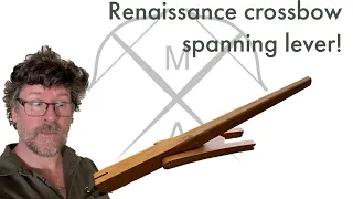 A Renaissance crossbow spanning lever... how does it work?!