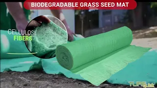 Grass seed mat roll ,  Patented Revolutionary tecnique for grass and flower planting Made In SWEDEN