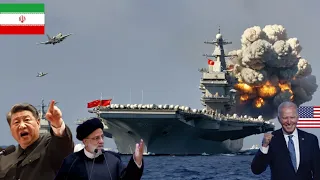 13 MINUTES AGO! China sent an aircraft carrier to Iran but was blocked by the US