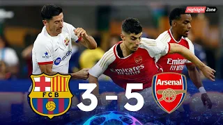 Barcelona 3 x 5 Arsenal ● Club Friendly 2023 Goals & Highlights HD