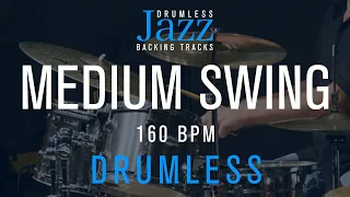 Swing -  Medium Tempo Jazz Drumless Backing Track | 160 Bpm