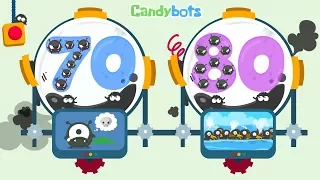 Candybots Numbers 123 - Learn counting 70 to 80 number - Education Apps for Kids