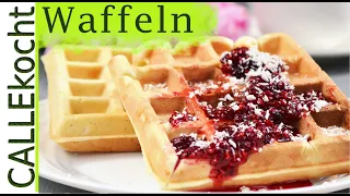 Waffeln Rezept - Ganz einfach selber machen mit Kirschen