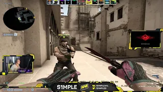 s1mple plays matchmaking with Hiko on mirage with 26 kills