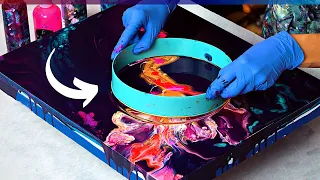 EASY 3D Effect in Acrylic Pouring😲 ~ NEW Tool ~ BREAKING THROUGH ~ Dutch Pour Fluid Painting