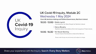 UK Covid-19 Inquiry - Module 2C Hearing PM - 1 May 2024