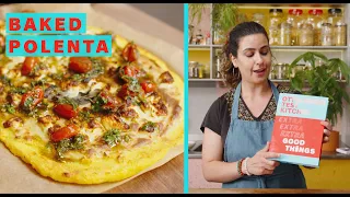 Baked polenta with feta, béchamel and za'atar tomatoes | Ottolenghi Test Kitchen Extra Good Things