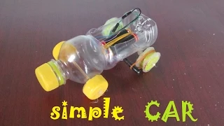 How to make a Car using Plastic bottle  - Toy car