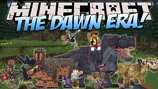 Mod Showcase | THE DAWN ERA! (Add a Crazy World Full of Dinosaurs!) | Minecraft 1.20.1