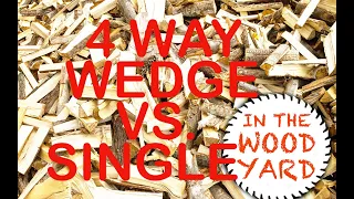 #141 - Wood Splitter Four Way Wedge vs. Single Wedge