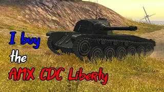 Buying the AMX CDC Liberty in WoT Blitz (6,500 gold)