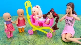 НОВАЯ КОЛЯСКА ДЛЯ СЕСТРИЧЕК Мультик #Барби Куклы Игрушки Для детей Играем в куклы