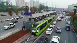 Test run of Autonomous Rail Rapid Transit starts in China's #Hunan