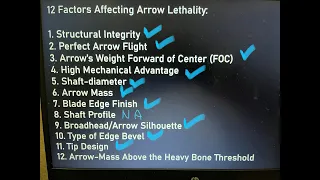 Crossbow Arrow Lethality from Dr. Ed Ashby Research