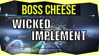 Easy Boss Cheese - Wicked Implement Exotic Scout Rifle - Deep Dive Broken Blade Quest Guide - Glitch