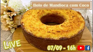 🔴 LIVE - BOLO DE MANDIOCA COM COCO - CHEF SILVIA NICOLAU