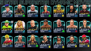 All 5 Star Superstar DYNAMIC MOVES in WWE MAYHEM 2020