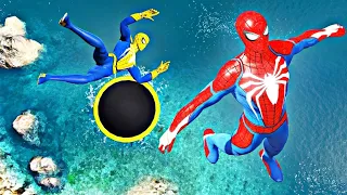 GTA 5 Epic Water Ràgdolls Spider-Man Jumps / Fails ep. 20 #ragdolls #spiderman #epic