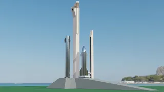 SpaceX Super Heavy Landing Catch Concept