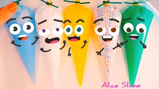 Making Slime With Piping Bags I Cute Doodles | Satisfying Slime I Special Series Alice Slime Channel