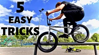 TOP 5 EASY BMX TRICKS FOR BEGINNERS (PART 2) | BMX trick tutorial