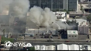 Firefighters making progress on downtown Phoenix fire in vacant structure