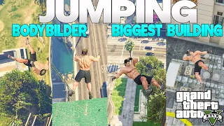 Crazy Gta 5 Cliff Jumps In 4k With Euphoria Physics! Funny Moments Compilation.#youtubegaming