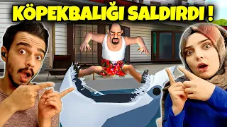 KIZGIN KOMŞUYA KÖPEKBALIĞI SALDIRDI! | SCARY STRANGER 3D