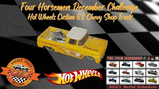 Hot Wheels Custom 62 Chevy Shop Truck Four Horseman December Challenge