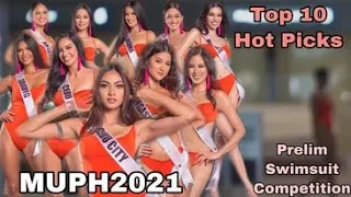 TOP 10 SWIMSUIT PERFORMANCE HOT PICKS MISS UNIVERSE PHILIPPINES 2021 PRELIM