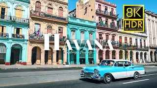 Beautiful City Havana, Cuba 🇨🇺 in 8K HDR 60FPS ULTRA HD Cinematic Drone Video