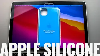Apple Silicone Case for the iPhone 11 Pro Max in Surf Blue