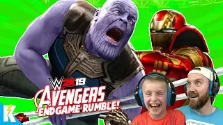 Avengers: ENDGAME in WWE 2k19 (Royal Rumble Match) K-City Gaming