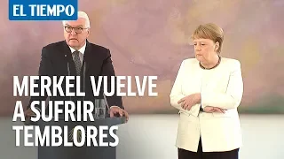 Merkel vuelve a sufrir temblores durante un acto oficial en Berlín | EL TIEMPO