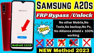 Samsung A20s || Android 11,12 || frp bypass google account remove |  without PC | *#0*# not working