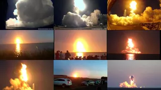 Antares Explosion from Nine Perspectives