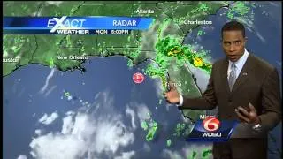 A partly cloudy, hot and humid Tuesday