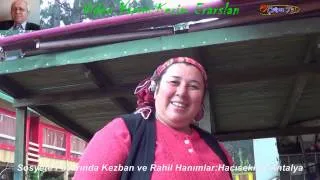 Sosyete Pazarında Organik Ürün Satıcıları Kezban ve Rahil Hanımlar:Hacısekiler-Antalya