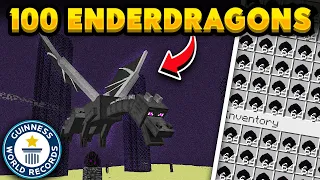 I Killed 100 Enderdragons To Set The World Record !
